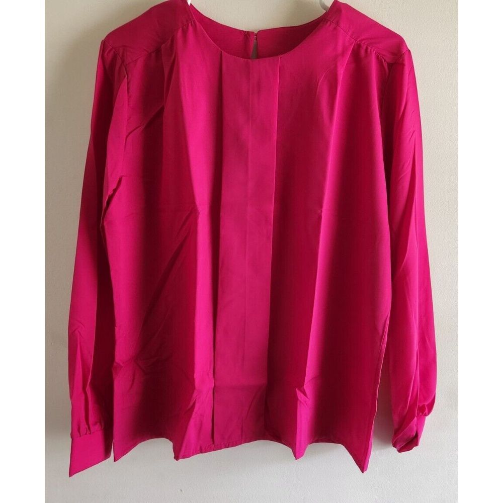 Vintage Sears Carriage Court Top Blouse Womens Size 16 Long Sleeve Golden Girls